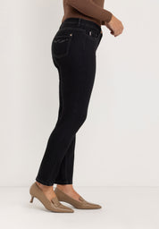 Ginie Slim Pants | Black-Black