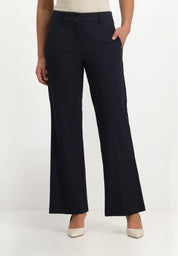 Jessie Wide Leg Broek | Midnight Blue