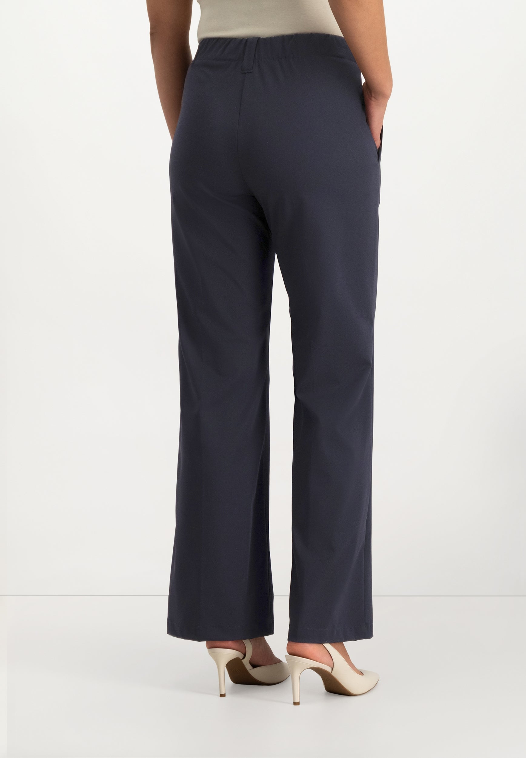 Jessie Wide Leg Broek | Midnight Blue