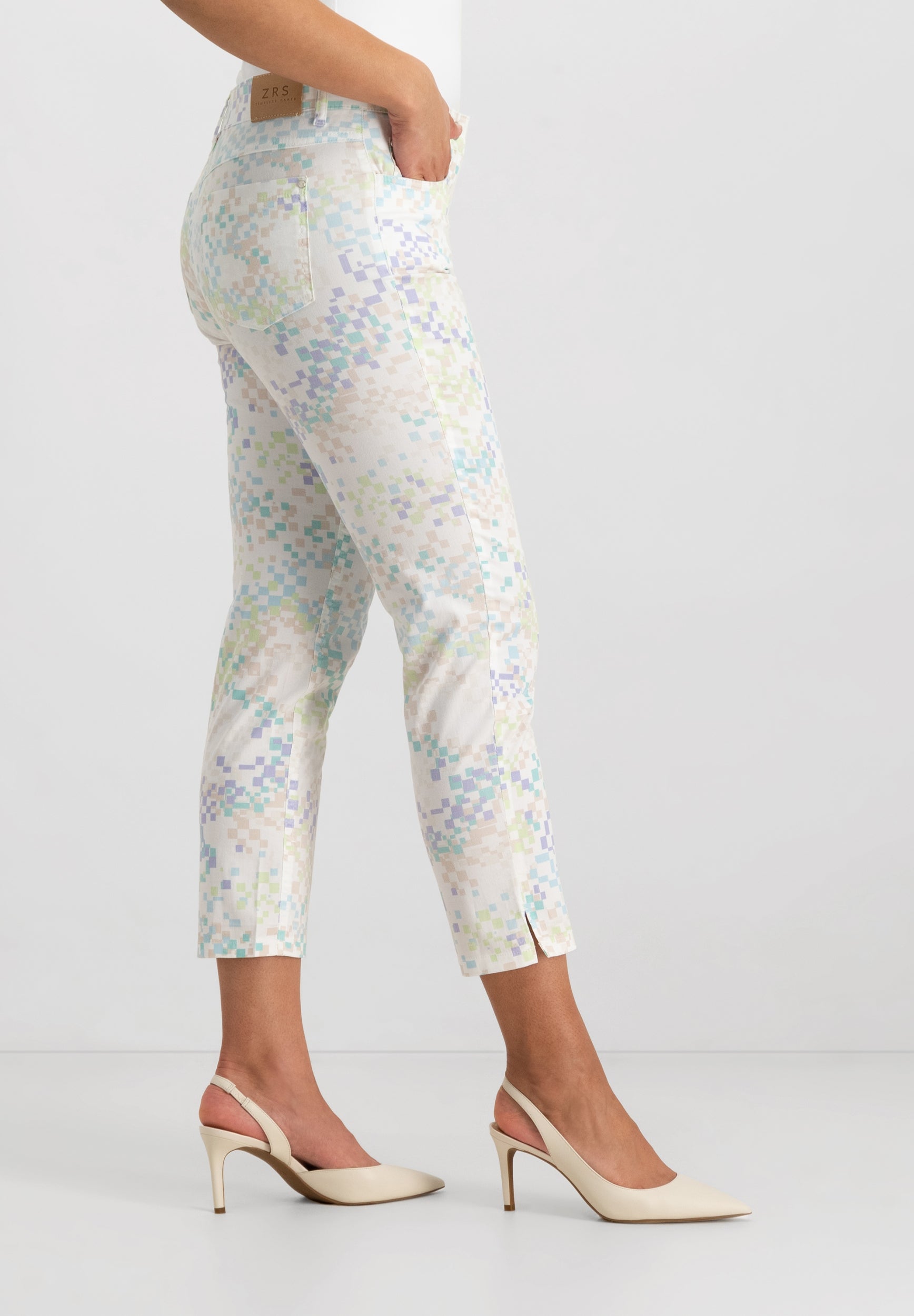Sarah Slim Cropped Jeans | Aqua