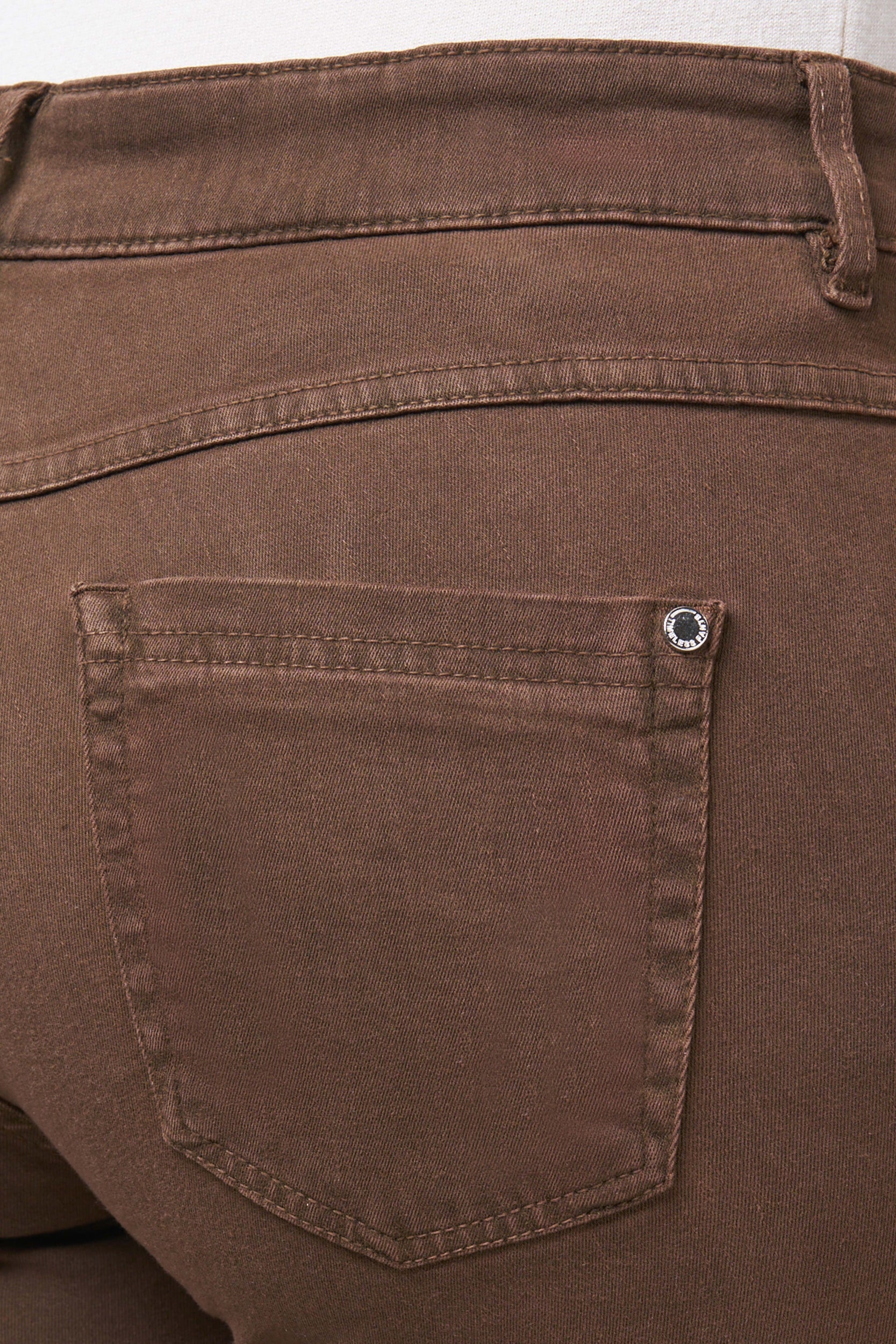 Twigie Coloured Shape-On Straight Jeans | Nougat