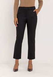 Janet Slim Tailored Broek | Dark Grey Check