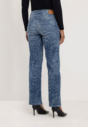 Kora Straight Jeans | Authentic Blue Print