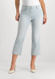 Kora 7/8 Jeans | Bleached Stripe